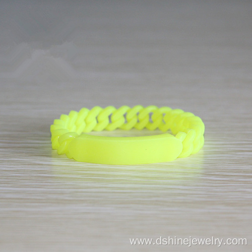 Multicolors Teenager Soft Rubber Twisted Silicone Bracelets